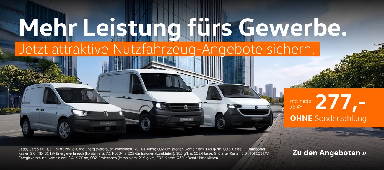 VW Nutzfahrzeuge Gewerbeleasing