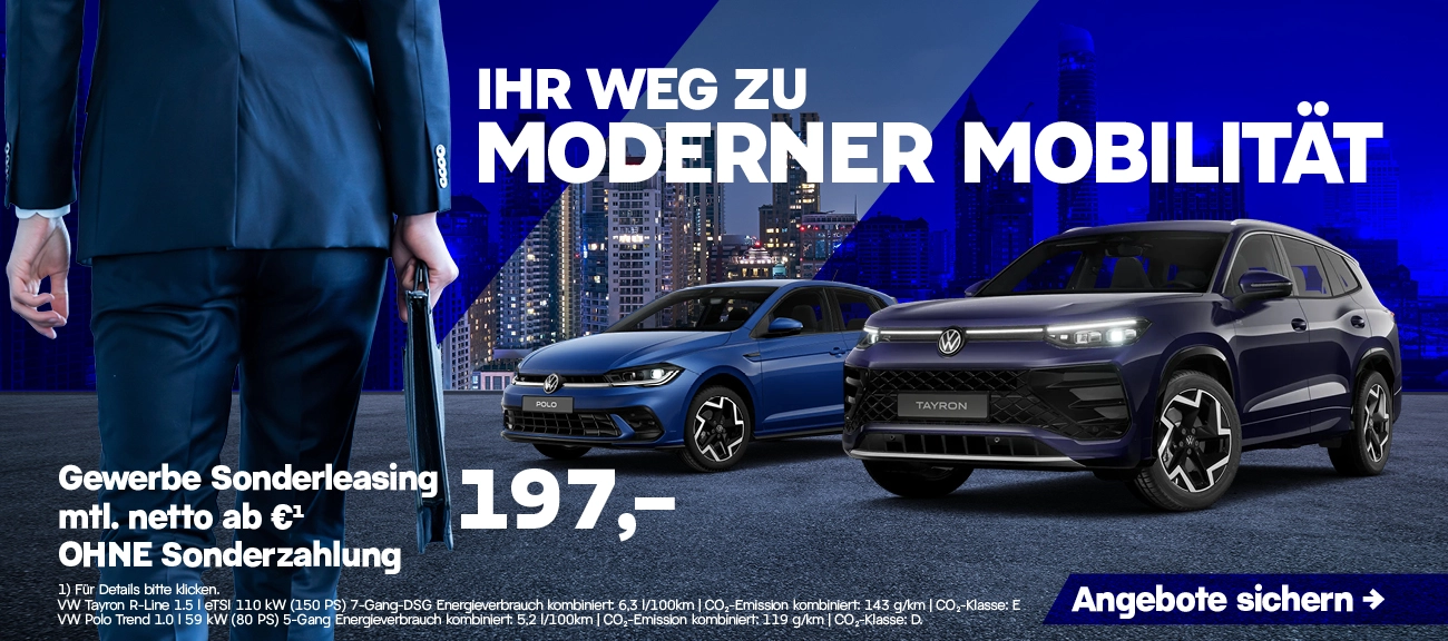 VW Gewerbe Sonderleasing
