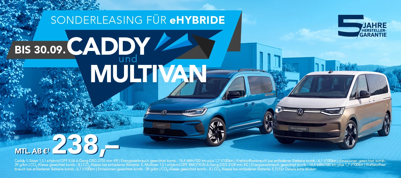 VW Caddy und Multivan eHybrid