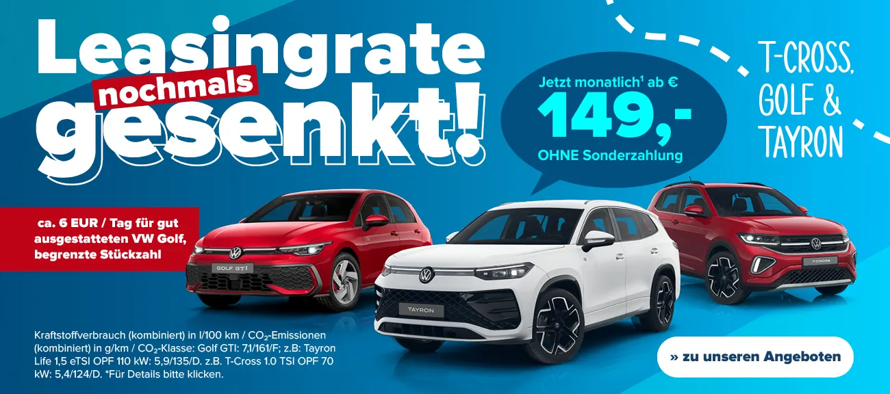 VW Plus Leasing Aktion